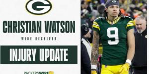 Packers Christian Watson Suffers Knee Injury, Status for Playoffs Uncertain - شبكة أطلس سبورت