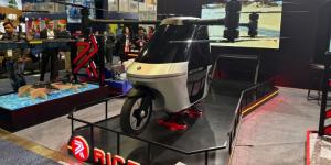 Rictor Skyrider X1 مشروع دراجة نارية تتحول إلى طائرة مروحية #CES2025 - شبكة أطلس سبورت