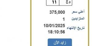 سعرها وصل 375 ألف جنيه.. خطوات التزايد على لوحة سيارة مميزة (رابط) - شبكة أطلس سبورت