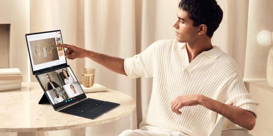 أسوس تطلق حاسوب Zenbook Duo الجديد بشاشتي أولد - شبكة أطلس سبورت